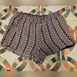 Knox Rose Navy And White Comfy Shorts XL